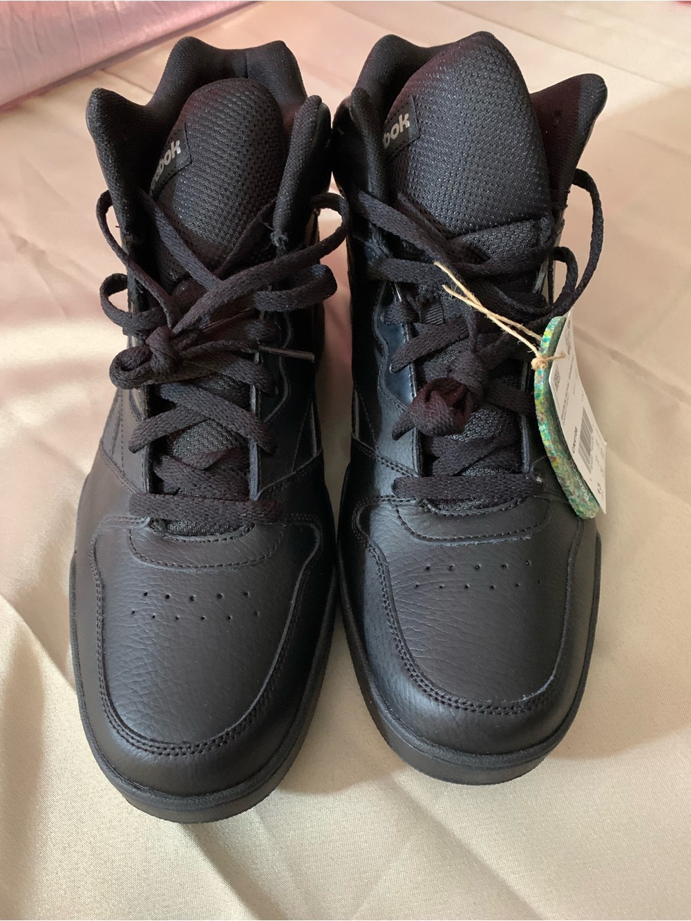 Reebok men Black High-Top Sneakers A/2
